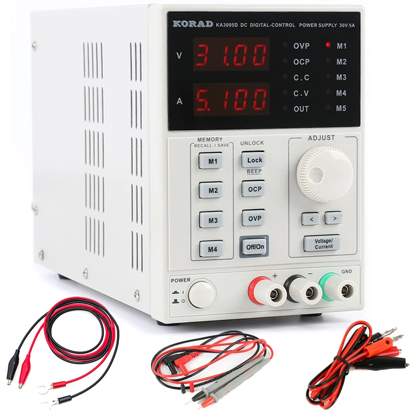 Linear Lab Power Supply Adjustable - KORAD 3005D 3005DS 高精度調整可能なデジタルリニア DC 電源