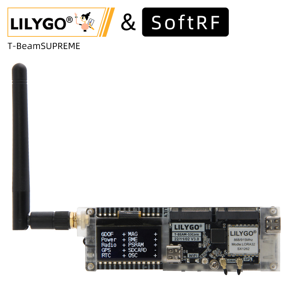 Esp32 S3 Development Board Lot - LILYGO® SoftRF T-Beam SUPREME ESP32-S3 sx1262