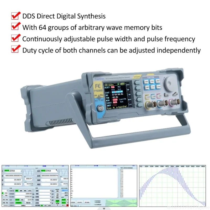FeelElec FY8300S 60/40/20MHz 3 - Function Arbitrary Waveform Generator のレビューと価格