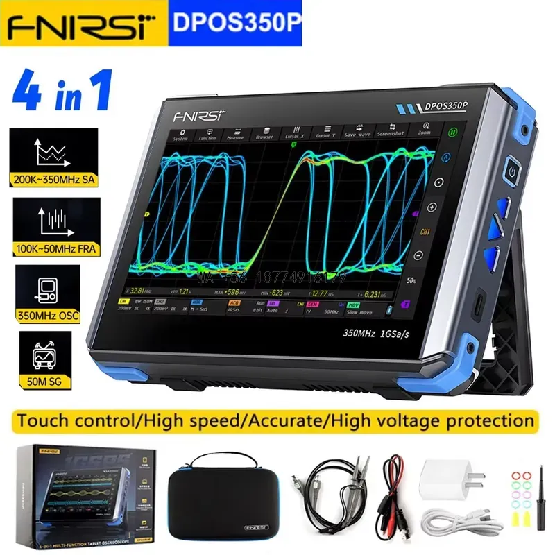wmwmnu DPOS350P 4in1 タブレット型オシロ - Signal Generator Spectrum Analyzer のレビューと価格