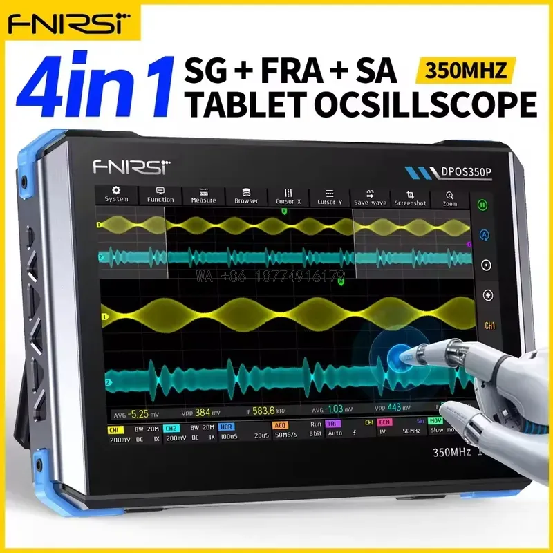 wmwmnu DPOS350P 4in1 タブレット型オシロ - Signal Generator Spectrum Analyzer のレビューと価格